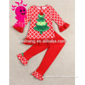 Wholesale girls Christmas outfits adorable chrildren Christmas clothing set cute girls fall boutique outfits